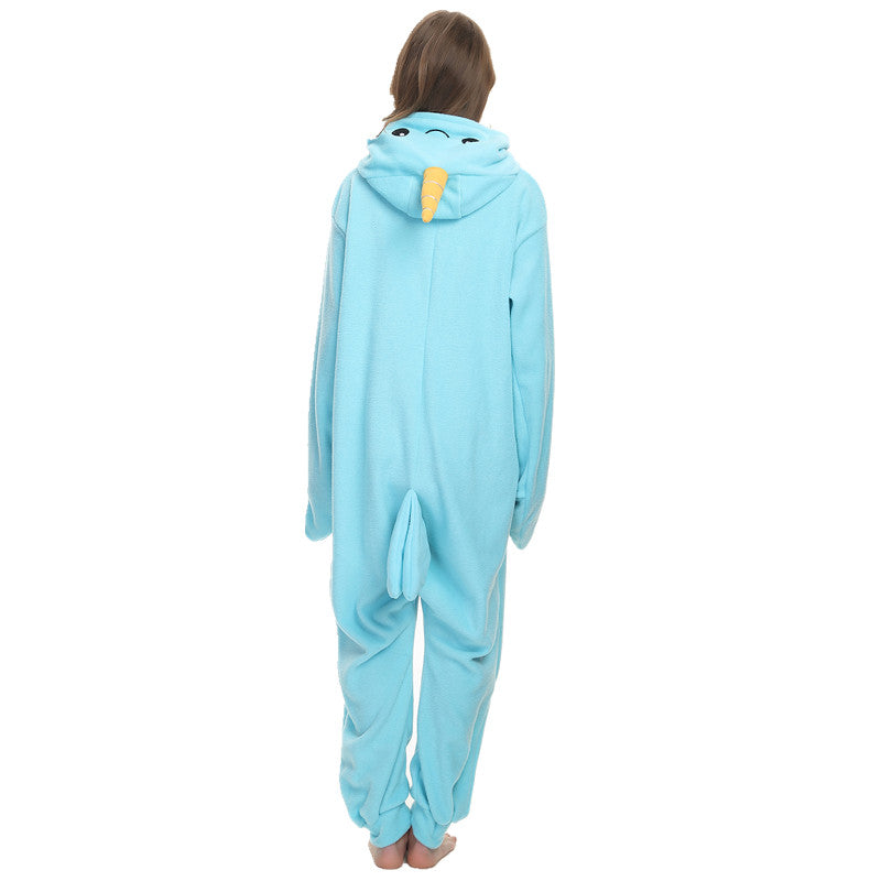 Free Shipping and Ruturns COSANIMAL's Animal Kigurumi - Blue Narwhal