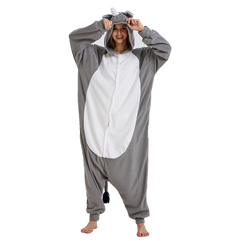 Free Shipping and Ruturns COSANIMAL's Animal Kigurumi - Rhinoceros