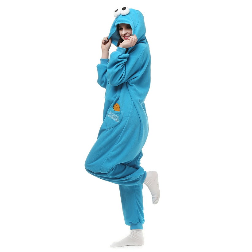 Free Shipping and Ruturns COSANIMAL's Cartoon Kigurumi - Cookie Monster