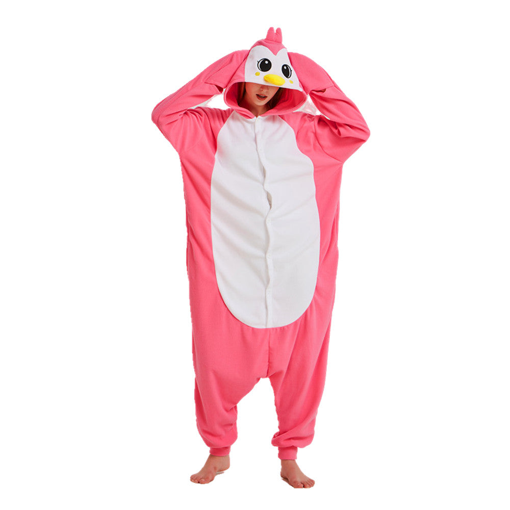 Free Shipping and Ruturns COSANIMAL's Animal Kigurumi - Pink Penguin