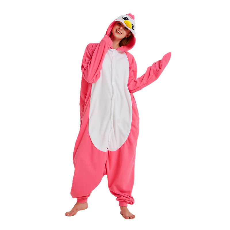 Free Shipping and Ruturns COSANIMAL's Animal Kigurumi - Pink Penguin