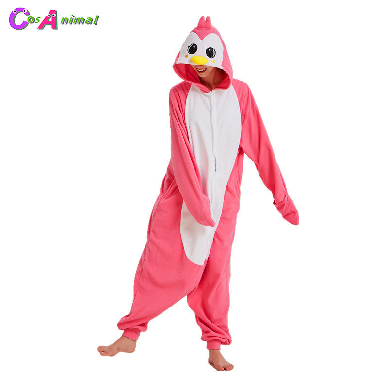 Free Shipping and Ruturns COSANIMAL's Animal Kigurumi - Pink Penguin