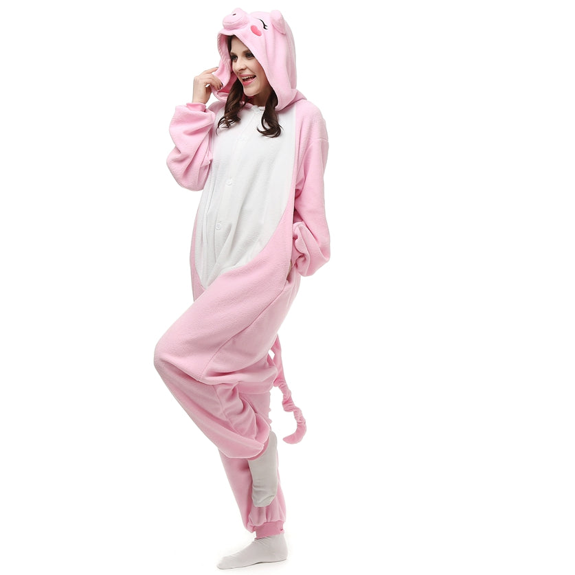 Free Shipping and Ruturns COSANIMAL's Animal Kigurumi - Pink Pig