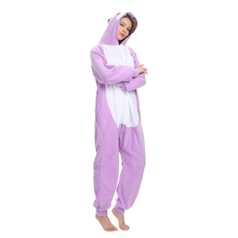 Free Shipping and Ruturns COSANIMAL's Animal Kigurumi - Purple Rabbit