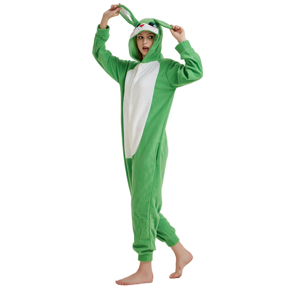 Free Shipping and Ruturns COSANIMAL's Animal Kigurumi - Green Rabbit