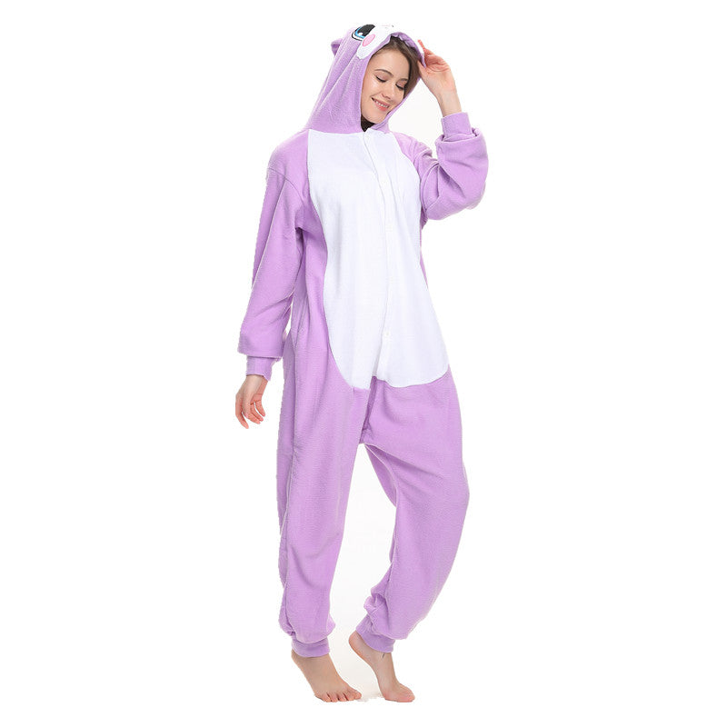 Free Shipping and Ruturns COSANIMAL's Animal Kigurumi - Purple Rabbit