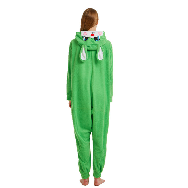 Free Shipping and Ruturns COSANIMAL's Animal Kigurumi - Green Rabbit