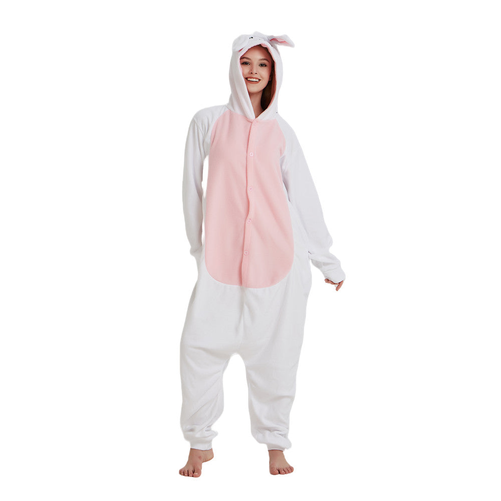 Free Shipping and Ruturns COSANIMAL's Animal Kigurumi - White Rabbit