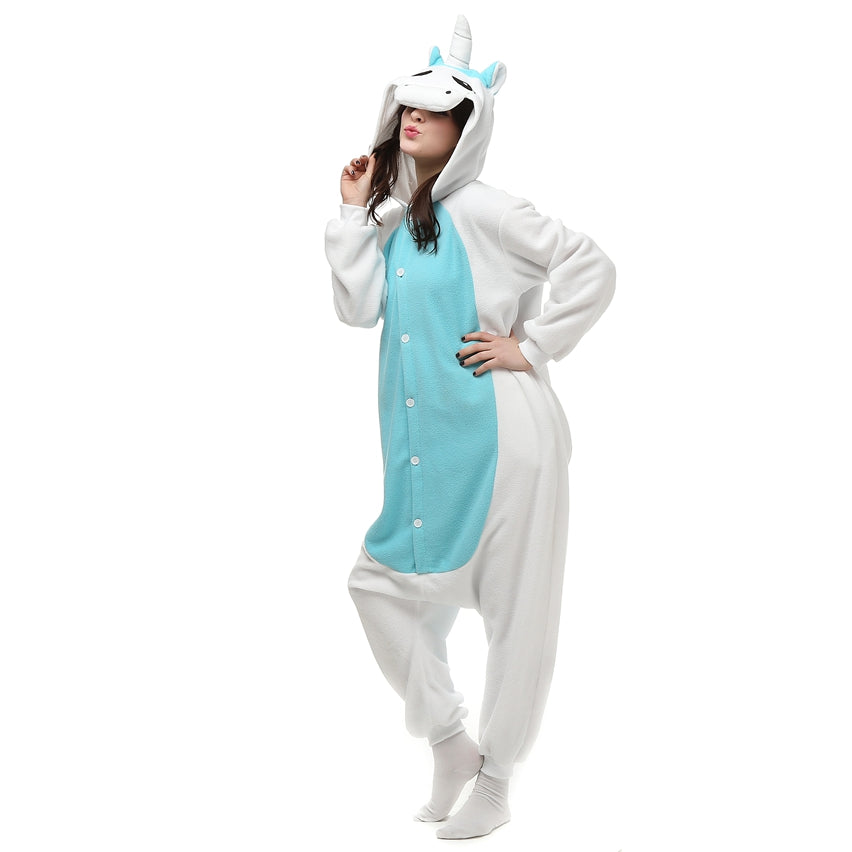 Free Shipping and Ruturns COSANIMAL's Cartoon Kigurumi - Blue Unicorn